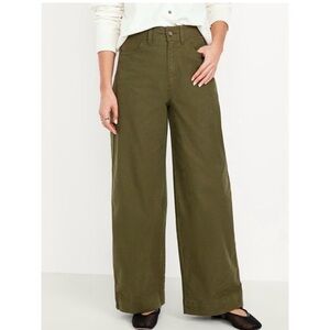 Old Navy Extra High Waisted Mariner Wide Leg Pants